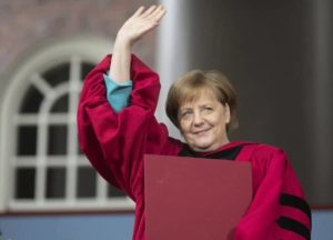 Leçon inaugurale d’Angela Merkel à Harvard