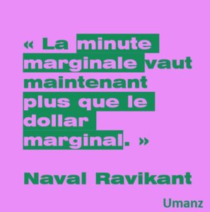 La valeur de la minute marginale