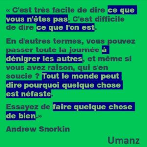 Le négatif est un confort