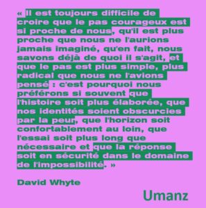 Le premier pas courageux