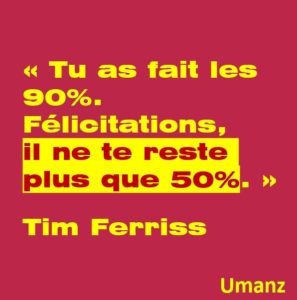 La vérité sur les finitions