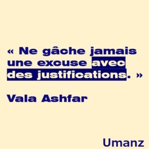 Ce qui gâche une excuse