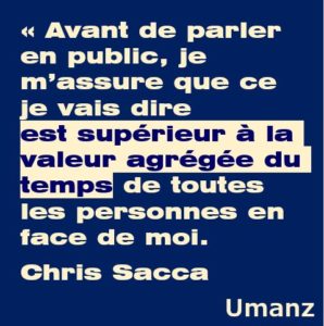 Avant de parler en public