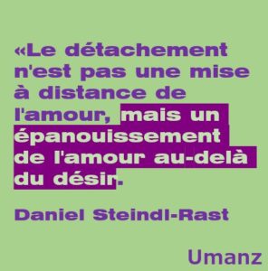 Le détachement de l’amour