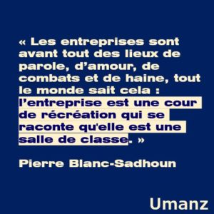 Les entreprises se la racontent