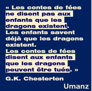Les enfants et les dragons des contes de fées