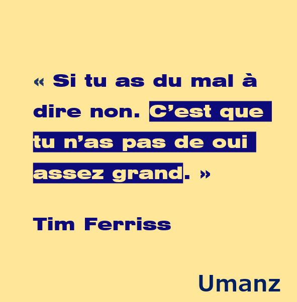 Si tu as du mal à dire non