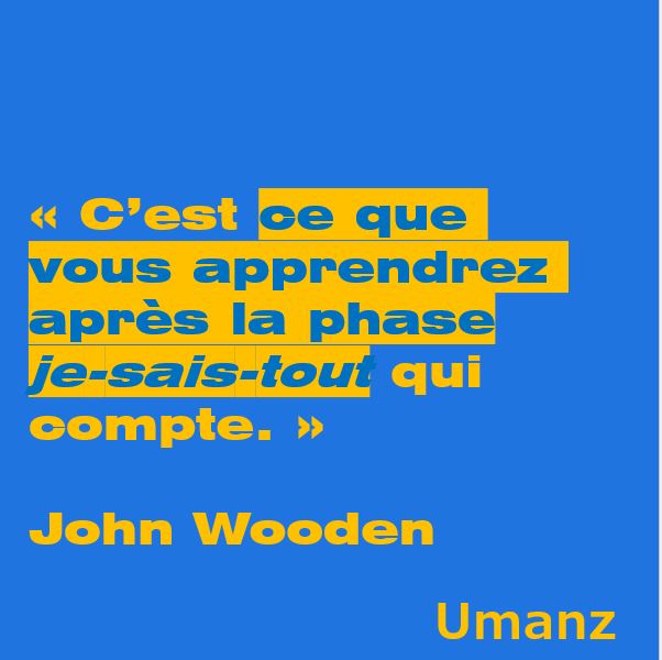 Le vrai apprentissage